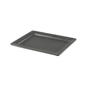 פלטה מלבנית שחור מט פורצלן 23.5X18 ס”מ
