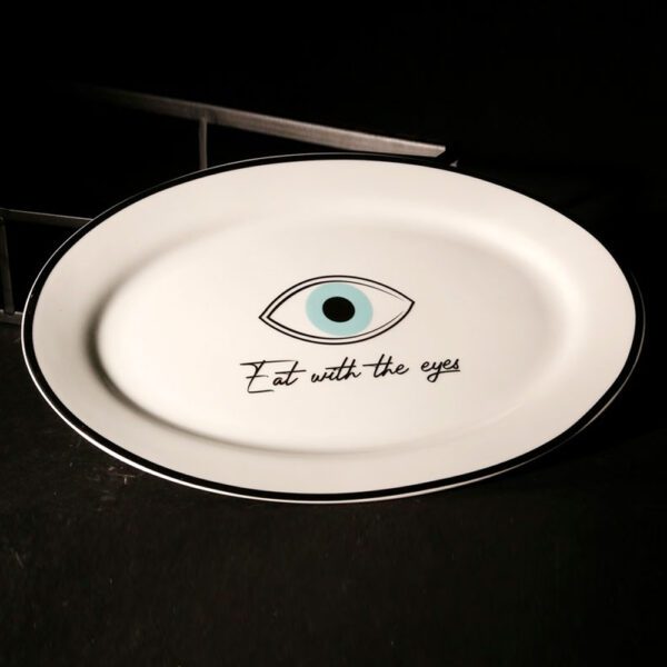 Plate_Black_Oval_30