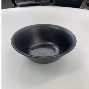 קערה עגולה עמוקה פורצלן שחור מט 23 ס"מ