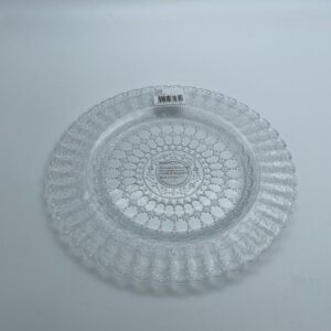 צלחת זכוכית תחרה מנה ראשונה 22 ס״מ דגם LACE
