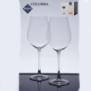 סט 6 כוס יין 850 מ"ל COLUMBA קריסטל בוהמיה