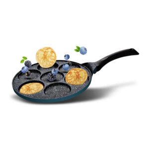 מחבת פנקייק 26 ס”מ 7 שקעים BLACK MARBLE כחול
