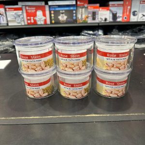 סט 6 צנצנת זכוכית – 0.35 ל’ צילינדר רוזנשטיין