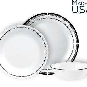סט צלחות 18 חלקים , דגם Brasserie 147 קורנינג CORELLE
