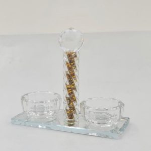 מלחיה פתוחה – קריסטל אבני זהב 13046G