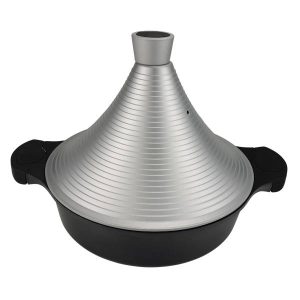 טאג’ין יציקת אלומיניום 32 ס"מ כסוף CutterPeeler