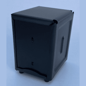 דיספנסר נירוסטה שחור למפיות נייר 14X10X12 ס"מ