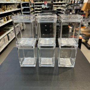 סט 6 קופסאות אקרילי 500 מ”ל - דגם CRISTAL