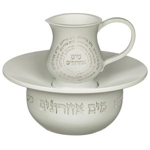 כלי למים אחרונים - פוליריזן מהודר לבן 12 ס"מ