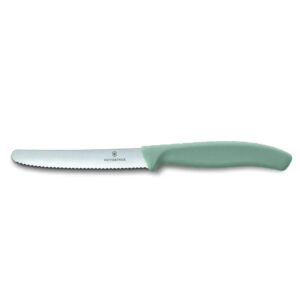 סכין ירקות עגולה משוננת 10 ס”מ ויקטורינוקס | Victorinox - ירוק בהיר