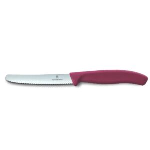 סכין ירקות עגולה משוננת 10 ס”מ ויקטורינוקס | Victorinox - סגול בהיר