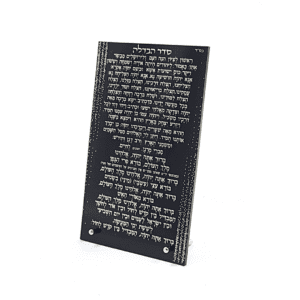 סדר הבדלה (עדות המזרח) אקריליק שחור זהב 15X25 ס"מ