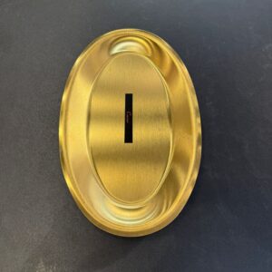 מגש אובלי - נירוסטה זהב 27X17 ס״מ