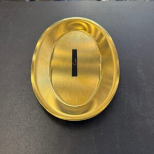מגש אובלי - נירוסטה זהב 25X15 ס״מ