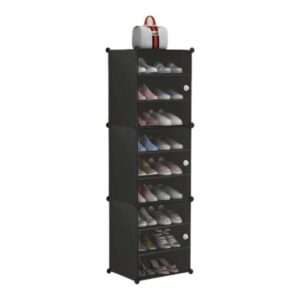 ארון נעליים - 10 קומות צבע שחור 43X32X153 ס"מ