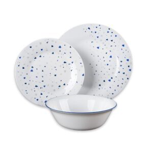 סט צלחות אוכל 18 חלקים אופל TERAZO BLUE