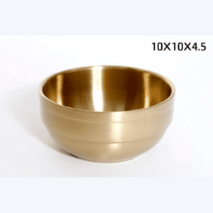 בול קערת נירוסטה זהב להגשה 10X10X4.5 ס"מ