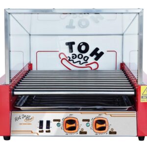 מכונת נקניקיות 11 רולים + ויטרינה ותאורה