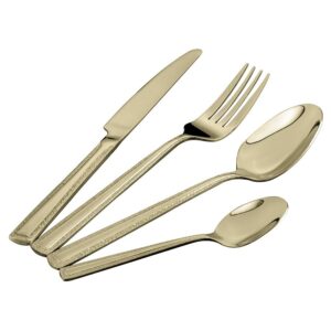 סט סכו"ם מהודר 24 חלקים 18/10 עיטורי שוליים FIGARO CHAMPAGNE