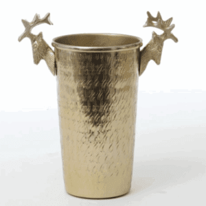 דלי קרח - שמפניירה זהב ראשי אייל BrassGold בגודל 29X15X15
