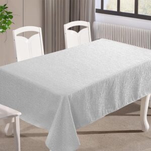 מפת ג'קארד מהודרת 155*350 ס"מ ELIZABETH לבן