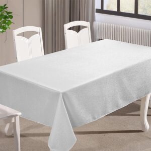 מפת ג'קארד מהודרת 155*350 ס"מ KATHRIN לבן
