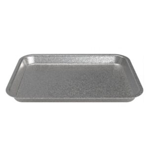צלחת נירוסטה קינוחים מרובעת רטרו 25X18X1.5 ס"מ Alfa Steel